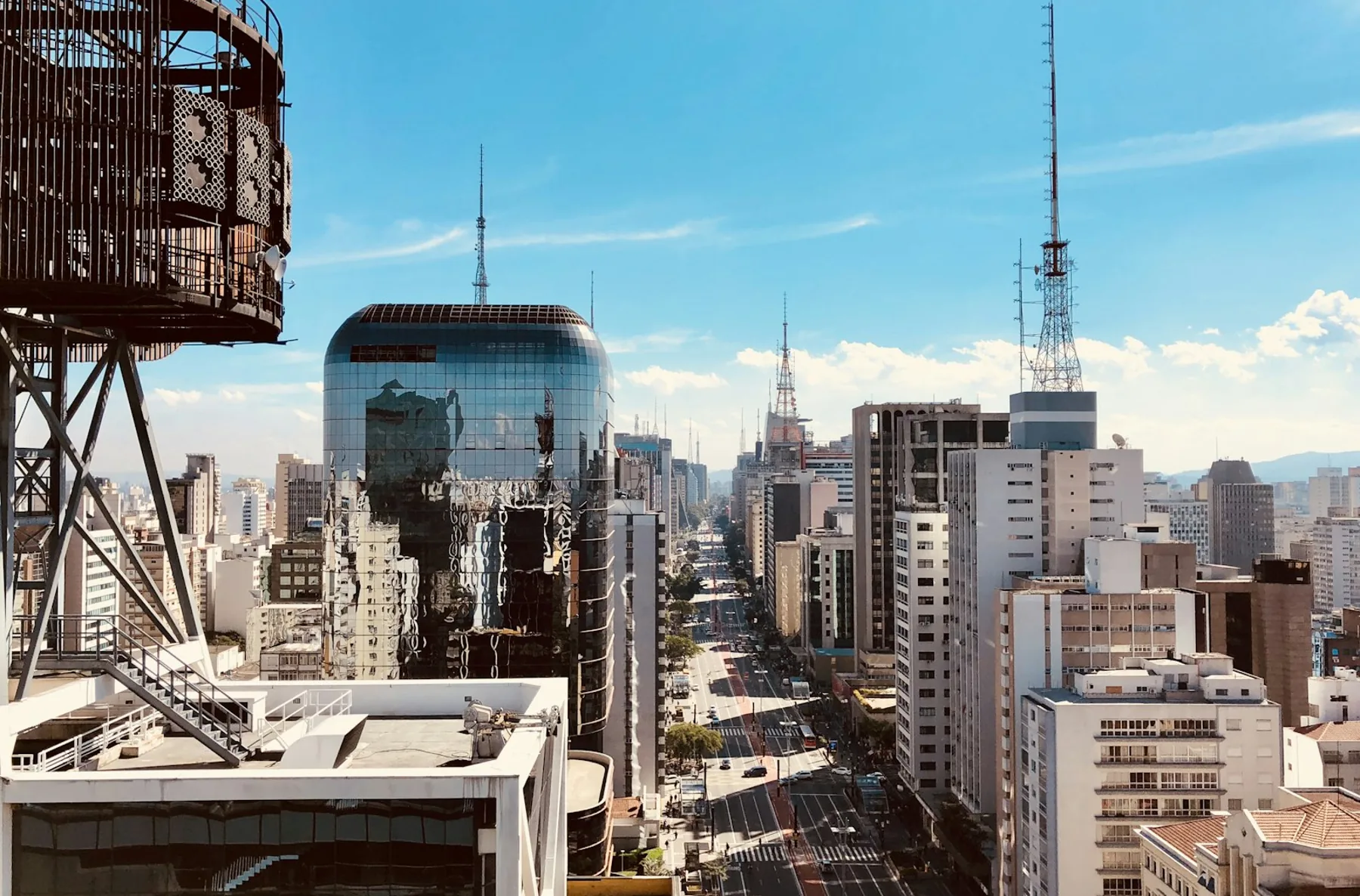 Avenida Paulista business district in São Paulo.